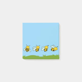 Happy Bees Post-It Notes