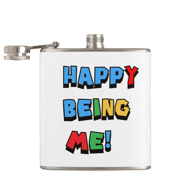 Happy Being Me Hip Flask (Opened)