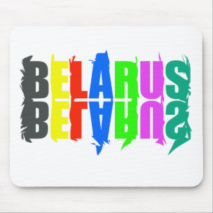 Happy Belarus Colourful Letters Mouse Pad