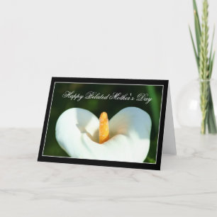 Happy Belated Mother's Day Calla Lily card