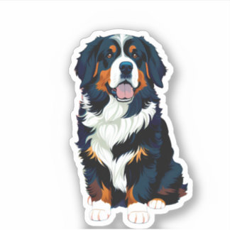 Happy Bernese Mountain Dog