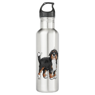 Happy Bernese Mountain Dog - Comic - Dogs - Cartoo 710 Ml Water Bottle