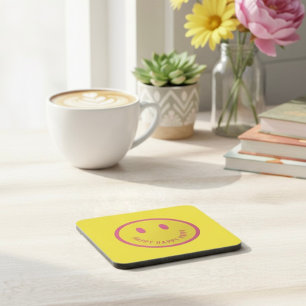 Happy Beverage Coaster