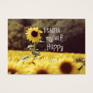 Happy Bible Verse with Sunflowers