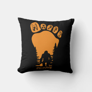 Happy Big Foot Halloween Cushion