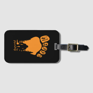 Happy Big Foot Halloween Luggage Tag