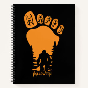 Happy Big Foot Halloween Notebook