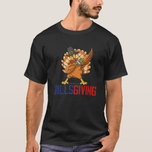 Happy BillsGiving Chicken Dabbing Turkey 3 T-Shirt
