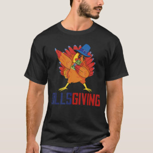Happy BillsGiving Chicken Dabbing Turkey 4 T-Shirt