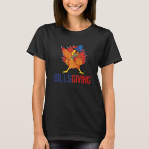 Happy BillsGiving Chicken Dabbing Turkey T-Shirt
