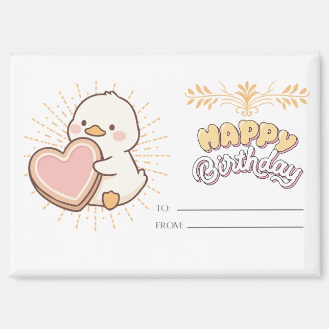 HAPPY BIRHDAY MAGNET (Front)