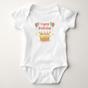 happy Birth Day Baby Bodysuit