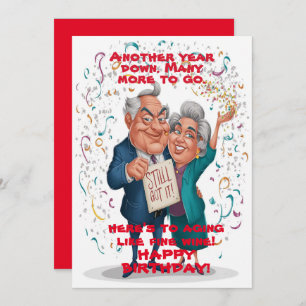 happy birth day funny 60th invitation