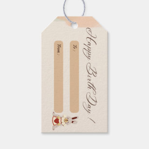 happy birth day greeting cat pink cute  gift tags