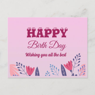 Happy birth day 😍😍😍 postcard