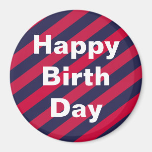 Happy Birth Day Special Circle Magnet