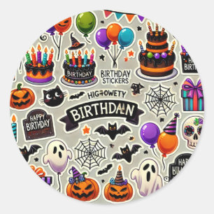 Happy birthaday Halloween stickers day
