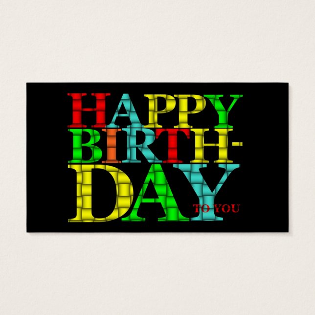 Happy Birthday (Back)