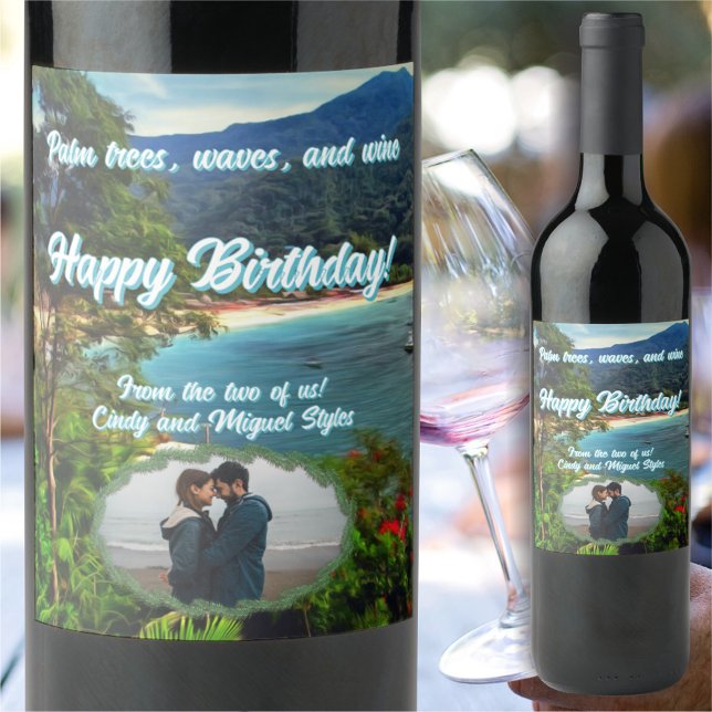 Happy Birthday 0828 Wine Label (Creator Uploaded)