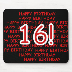 Happy Birthday 16 Mouse Pad
