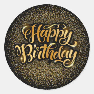 Happy Birthday 1½ inch Round Stickers sheet of 20