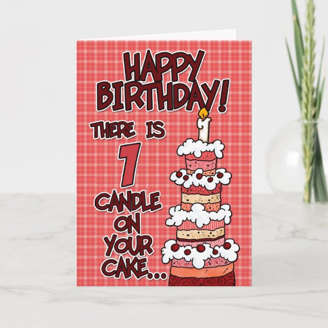 Happy Birthday - 1 Year Old Card (Front)