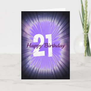 Happy Birthday 21 Card