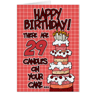 29th Birthday Cake Gifts - T-Shirts, Art, Posters & Other Gift Ideas ...