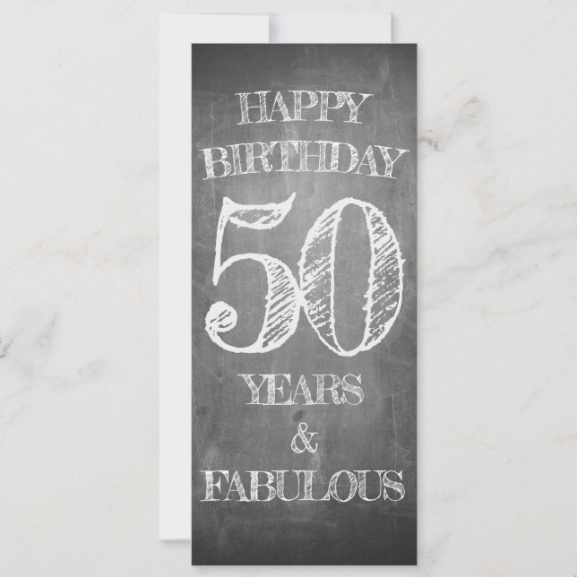 Happy Birthday - 50 Years & Fabulous (Front)