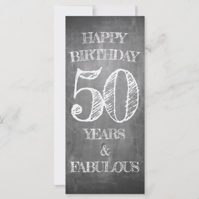 Happy Birthday - 50 Years & Fabulous (Front)