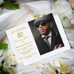 Happy Birthday 50 Years Photo Fifty Party  Vellum Invitations<br><div class="desc">Happy Birthday 50 Years Photo Fifty Party Vellum Invitations is great and modern to send to your guest for your Birthday party. Personalise it by replacing the photo and information.</div>
