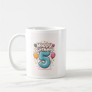 Happy Birthday 5 Coffee Mug
