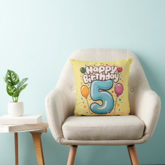 Happy Birthday 5 Cushion