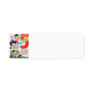 Happy Birthday 5 Year Old Return Address Label