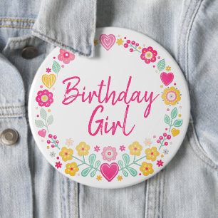 Happy Birthday 6 Cm Round Badge