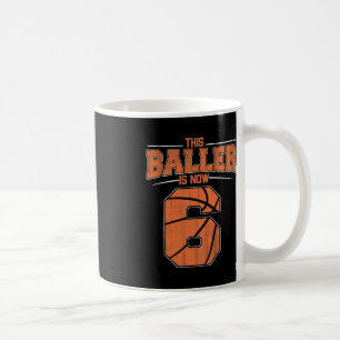 Happy Birthday 6th 6 Year Old Basketball Boys Sixt Coffee Mug