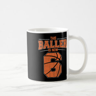 Happy Birthday 6th 6 Year Old Bysketbyll Boys Sixt Coffee Mug