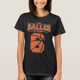 Happy Birthday 6th 6 Year Old Bysketbyll Boys Sixt T-Shirt