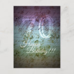 Happy Birthday!!! 70th Postcard<br><div class="desc">Happy Birthday!!! 70th</div>