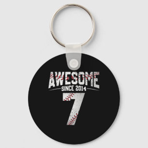 Happy Birthday 7th 7 Year Old Sketll Boys Seven 20 Key Ring