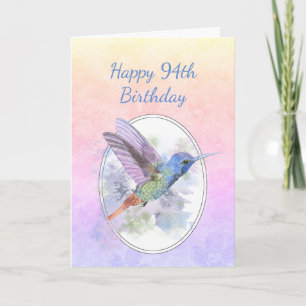 Happy Birthday 94th  Hummingbird Bird Program