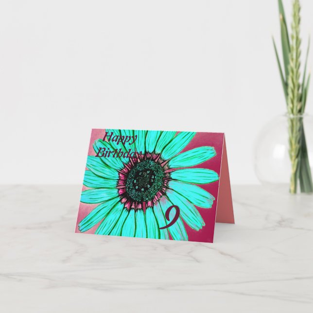 Happy Birthday 9th Birthday Card (Front)