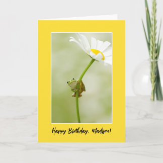 Happy Birthday | A Cute Frog Card