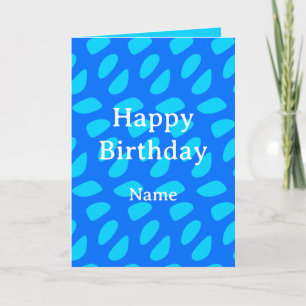 Happy Birthday Abstract Honeycomb Pattern Card