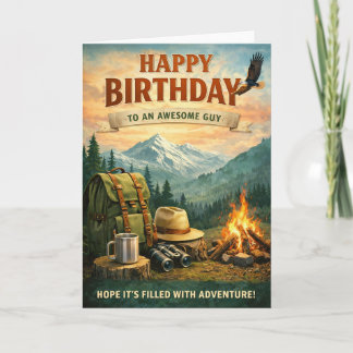 Happy Birthday - Adventurer Card