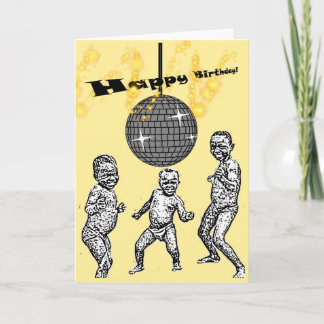 Happy Birthday African Baby Dance Funny Meme Card