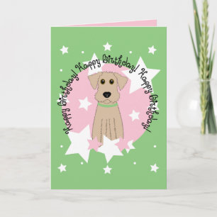 Happy Birthday Airedale Terrier Card