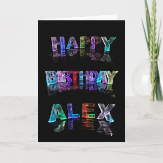 Happy Birthday Alex Card