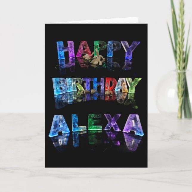 Happy Birthday Alexa Card (Front)