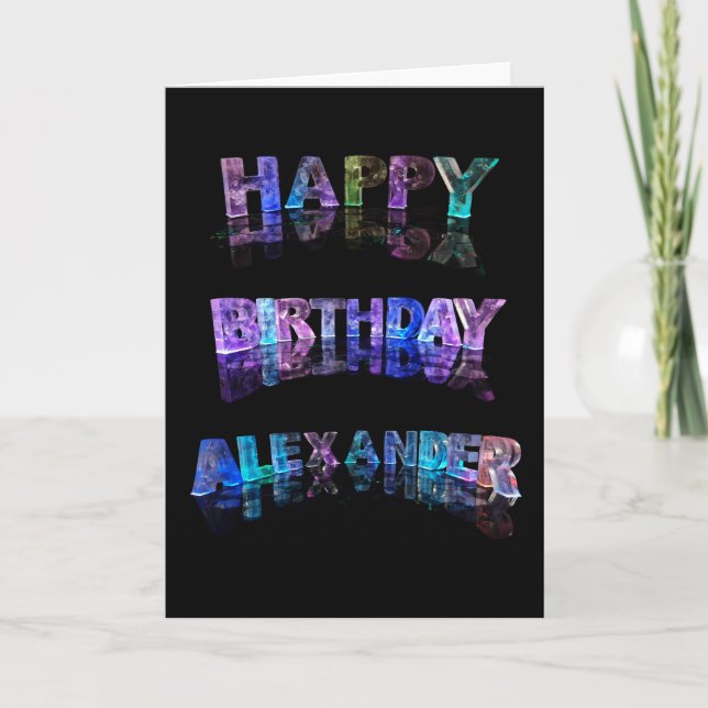 Happy Birthday Alexander Card (Front)